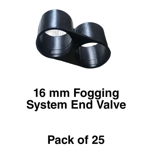 16mm Pipe End Valve Cap Dual Ring (Pack of 25)-Free Delivery