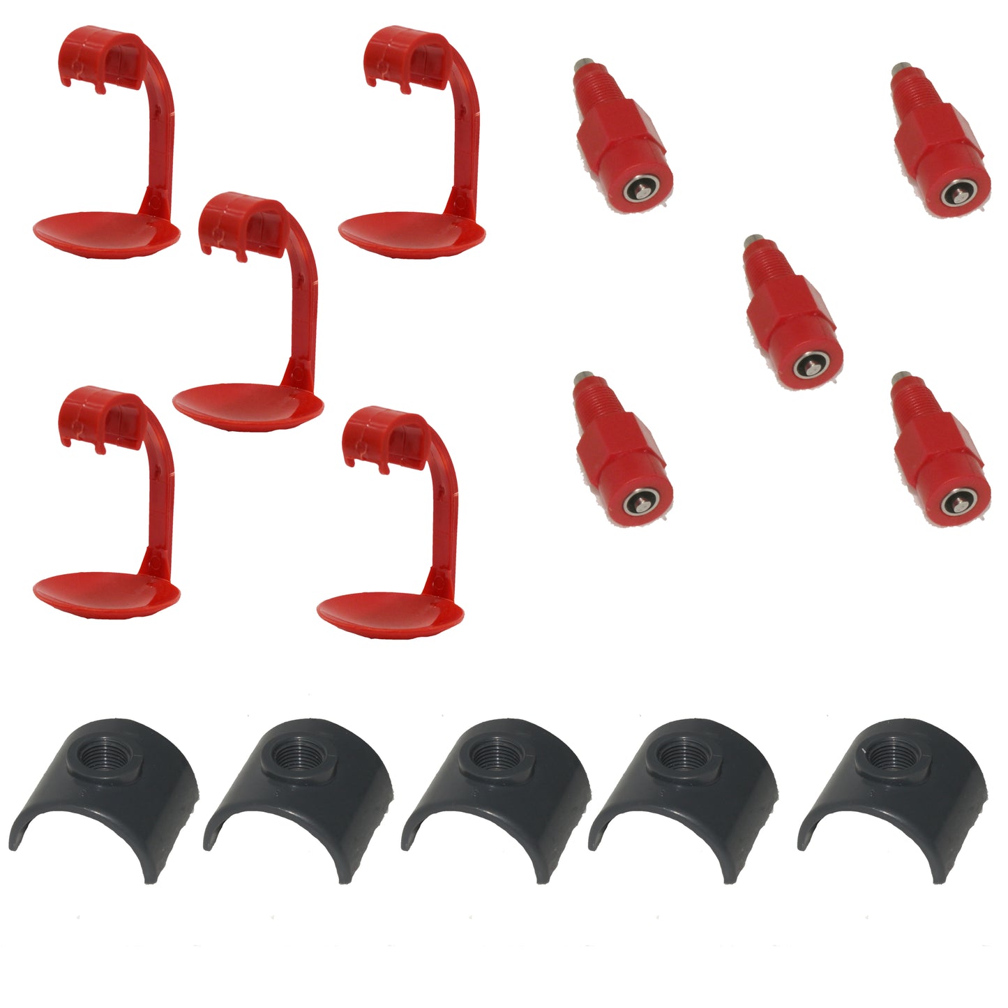 360 Degree Nipple + Round Drip Cup + 0.75 Saddle (Pack of 5)-Free Delivery