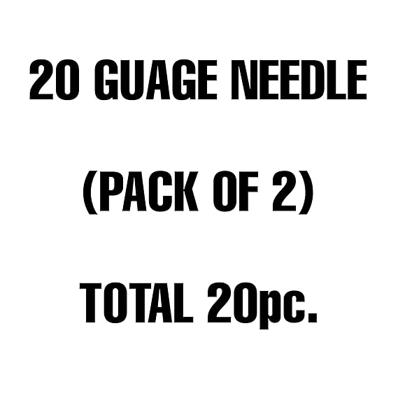 20 Gauge Standard Needle for All Types of Poultry Vaccinator (Pack of 2-20 No)-Free Delivery