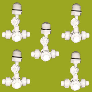 1/2" 4-Way Threaded Fogger Assembly with NRV (Pack of 5)-Free Delivery