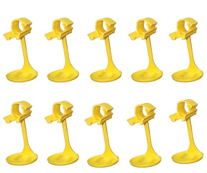 GKI POULTRY Round Drip Cup for Poultry Bird Feeder (Pack of 10) Common Bird Feeder (Yellow)-Free Delivery