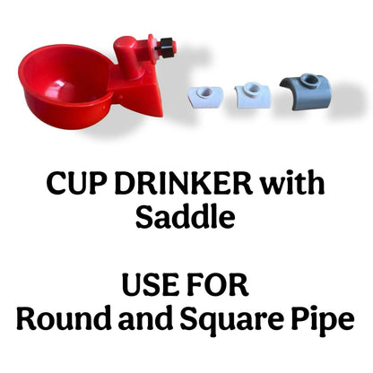 Automatic Drinker Cup with 0.75 Round Saddle ( Pack of 5 )-Free Delivery
