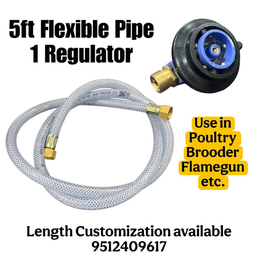 Gas Regulator with Pipe for Poultry Brooders – Free Delivery | Poultry Equipments