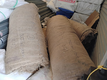 GKI Jute Hessian Curtain - 7 OZ (6' Height)-Free Delivery