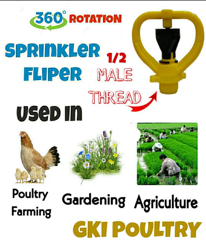 Water Sprinkler Butterfly  Male Thread 1/2 (Pack of 5)-Free Delivery
