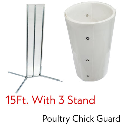 15ft Chick Guard for Poultry Chicks with 3 Stand-Free Delivery