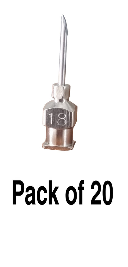 GKI 18 Gauge Standard Needle For  Vaccinator(Pack Of 2-20 No)-Free Delivery