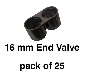 16mm Pipe End Valve Cap Dual Ring (Pack of 25)-Free Delivery