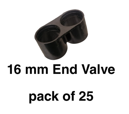 16mm Pipe End Valve Cap Dual Ring (Pack of 25)-Free Delivery