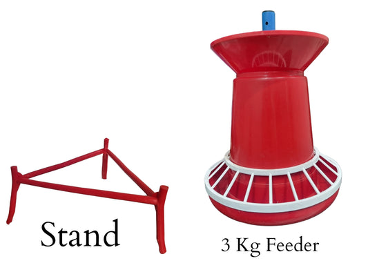 GKI 3kg Feeder and 3 Liter Drinker Combo with stand-Free Delivery