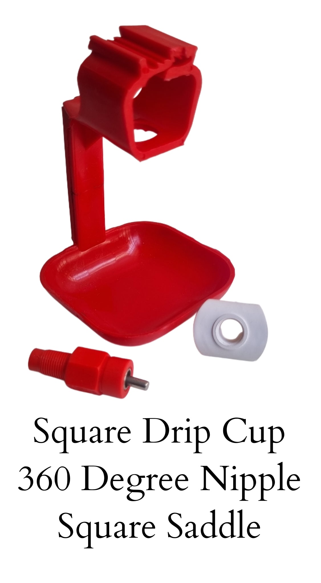 GKI 360 Nipple + Square Drip Cup + Square Saddle (Pack of 5)-Free Delivery